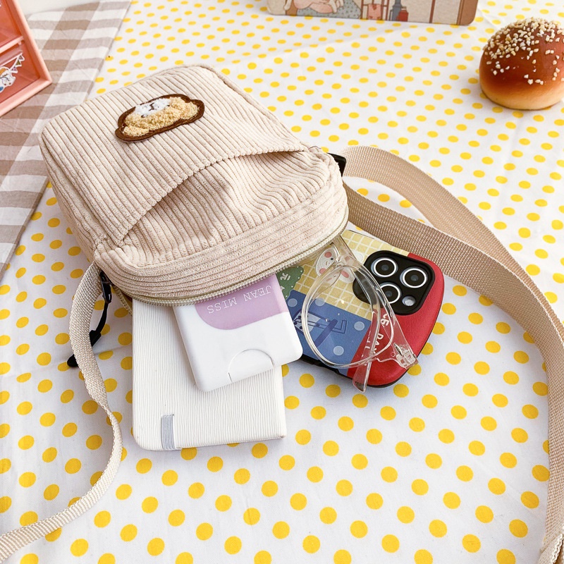 Túi Đeo Vai Vải Nhung Đựng Điện Thoại Thời Trang Cho Nữ