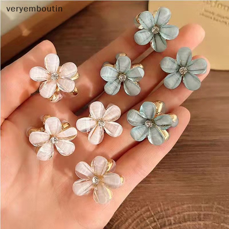 Set 4 Kẹp Tóc Hoa Nhỏ Xinh Xắn Thời Trang Cho Nữ