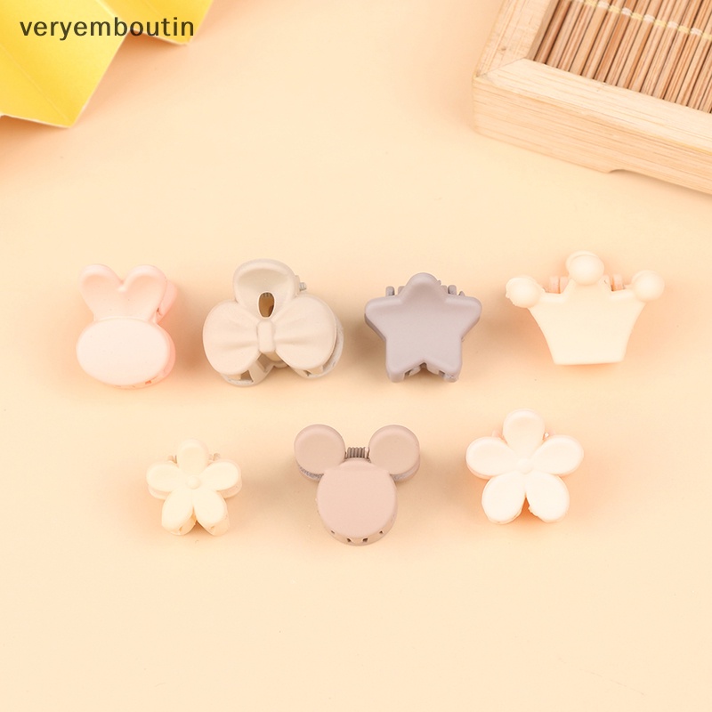 Set 10 Kẹp Tóc Càng Cua / Nơ / Ngôi Sao Nhỏ Dễ Thương Cho Bé Gái