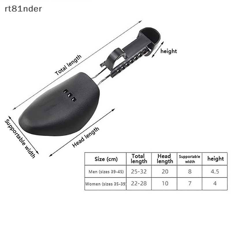 Rt 1 Cặp Dụng Cụ Nới Rộng Giày Có Thể Điều Chỉnh Chống Nhăn Cho Nam Nữ