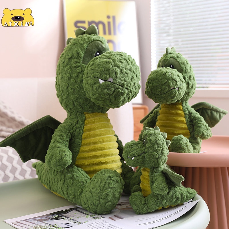 Gấu bông khủng long búp bê khủng long Gối Khủng Long Xanh búp bê khủng long có cánh thú nhồi bông quà tặng trẻ em Món quà sinh nhật