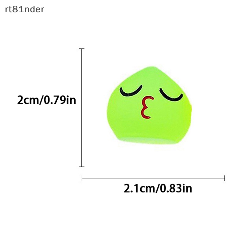 Rt Bộ 5 Tượng Nhỏ Hình Giọt Nước Màu Dạ Quang Bằng Nhựa Resin Dễ Thương Trang Trí Bảng Điều Khiển Xe Hơi / Nhà Cửa / Sân