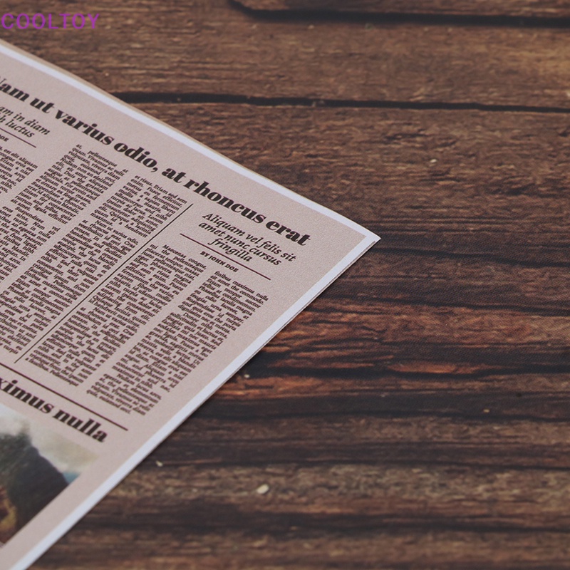 Set 8 Mô Hình Tờ Báo Mini Tỉ Lệ 1: 12 Dùng Để Trang Trí Nhà Búp Bê