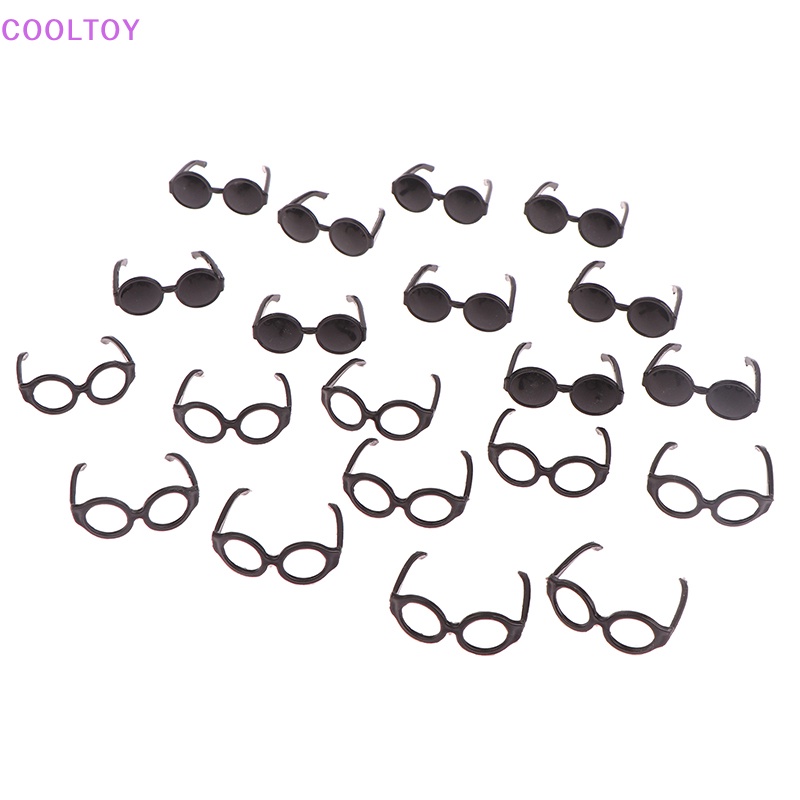 Set 20 Mắt Kính Nhựa Mini Tỷ Lệ 1: 6 Dành Cho Búp Bê