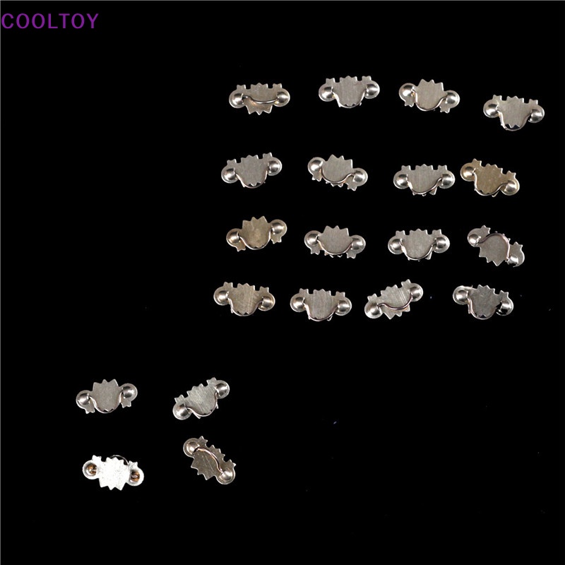 Set 20 Tay Nắm Cửa Tủ Bằng Đồng Thau Mạ Vàng Tỉ Lệ 1: 12 Trang Trí Nhà Búp Bê