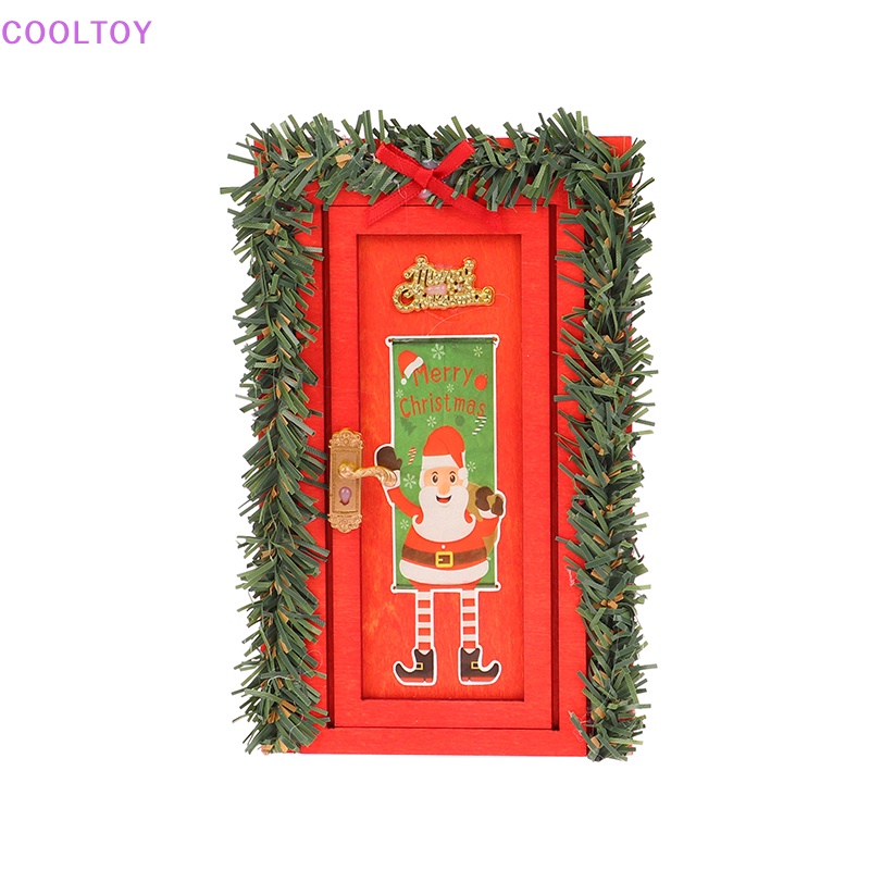 1 Mô Hình Cửa Giáng Sinh Mini 1 / 12 Trang Trí Nhà Búp Bê DIY