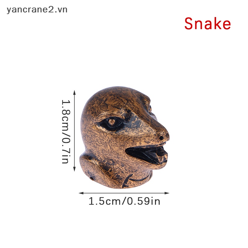 1 Đồ trang trí Đầu Động Vật Bằng Đồng 1: 12 Dùng Trang Trí Tiểu Cảnh / Nhà Búp Bê