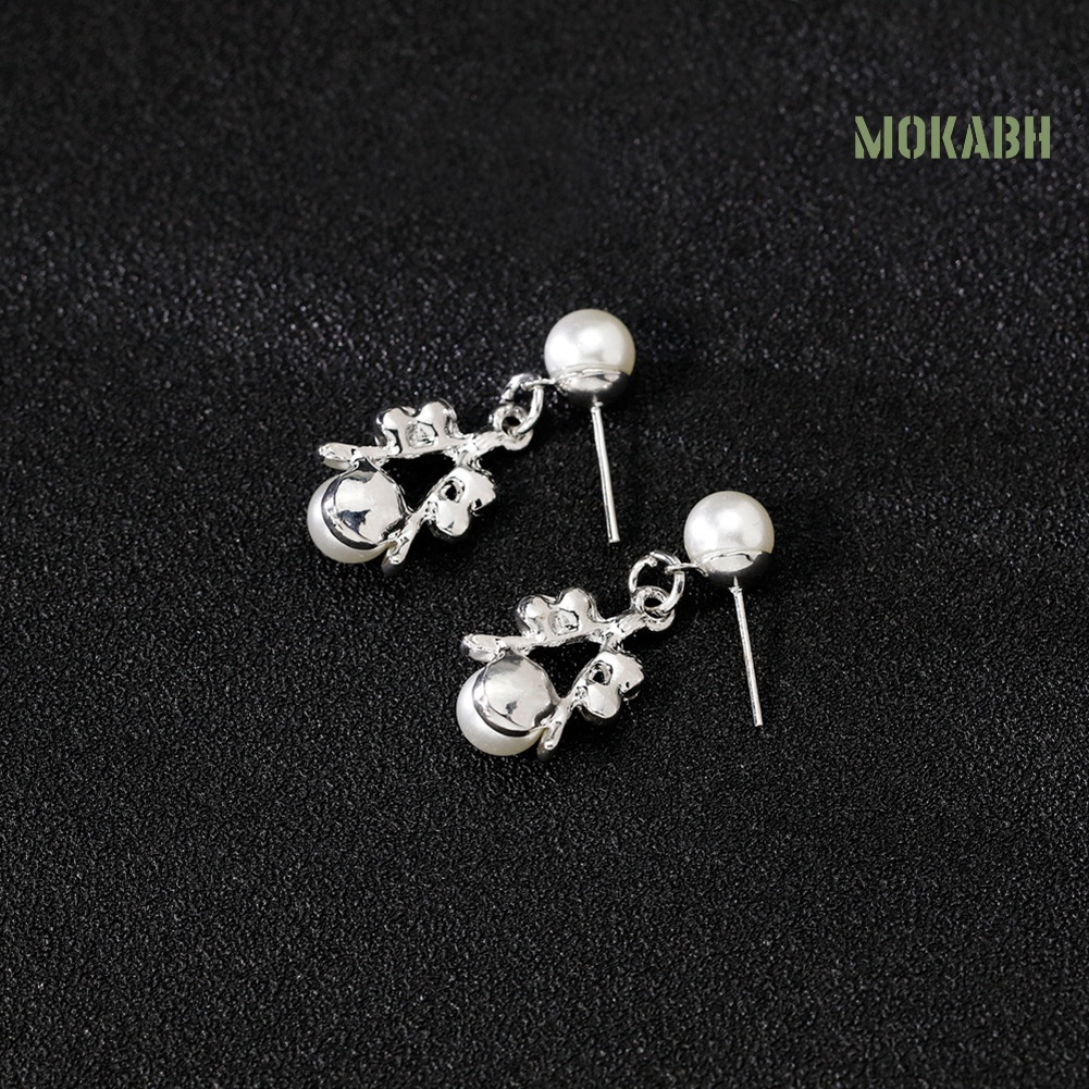 Bộ Trang Sức Đính Ngọc Trai Nhân Tạo Thời Trang Dành Cho Nữ