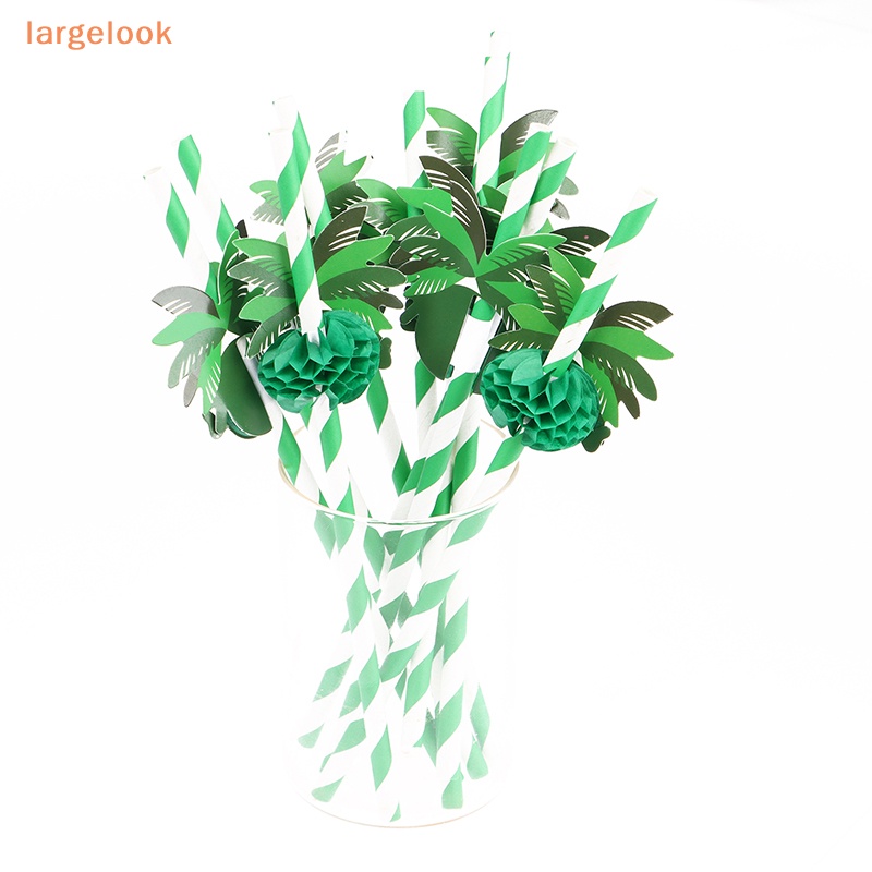 Set 10 Ống Hút Giấy Hình Tổ Ong Có Thể Phân Hủy Dùng Trang Trí Cocktail