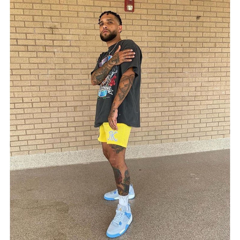 Quần Short Thể Thao Phối Lưới Thoáng Khí Nhanh Khô Thời Trang Cho Nam Và Nữ