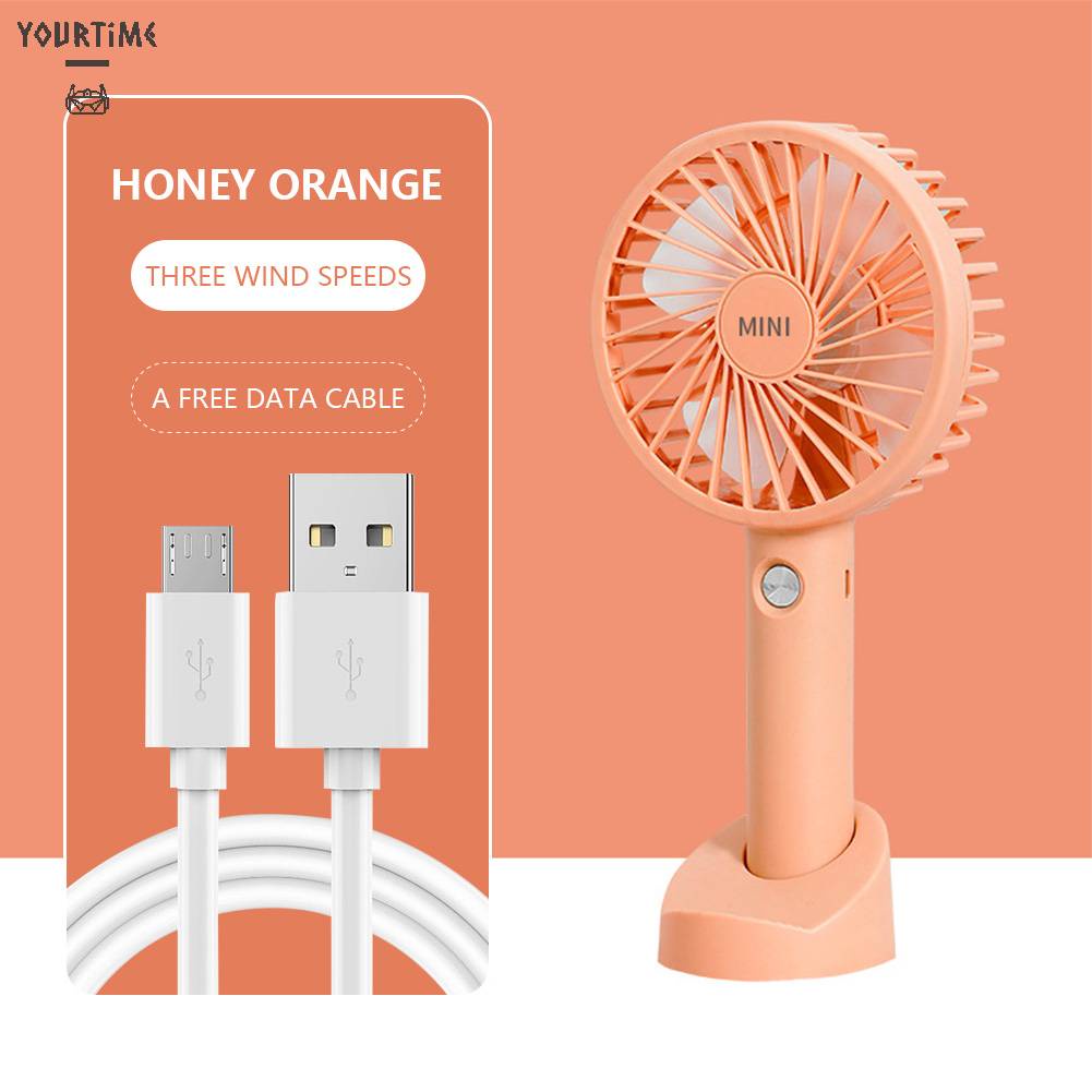 Quạt Sạc USB Cầm Tay 3 Tốc Độ 1000-1200mAh