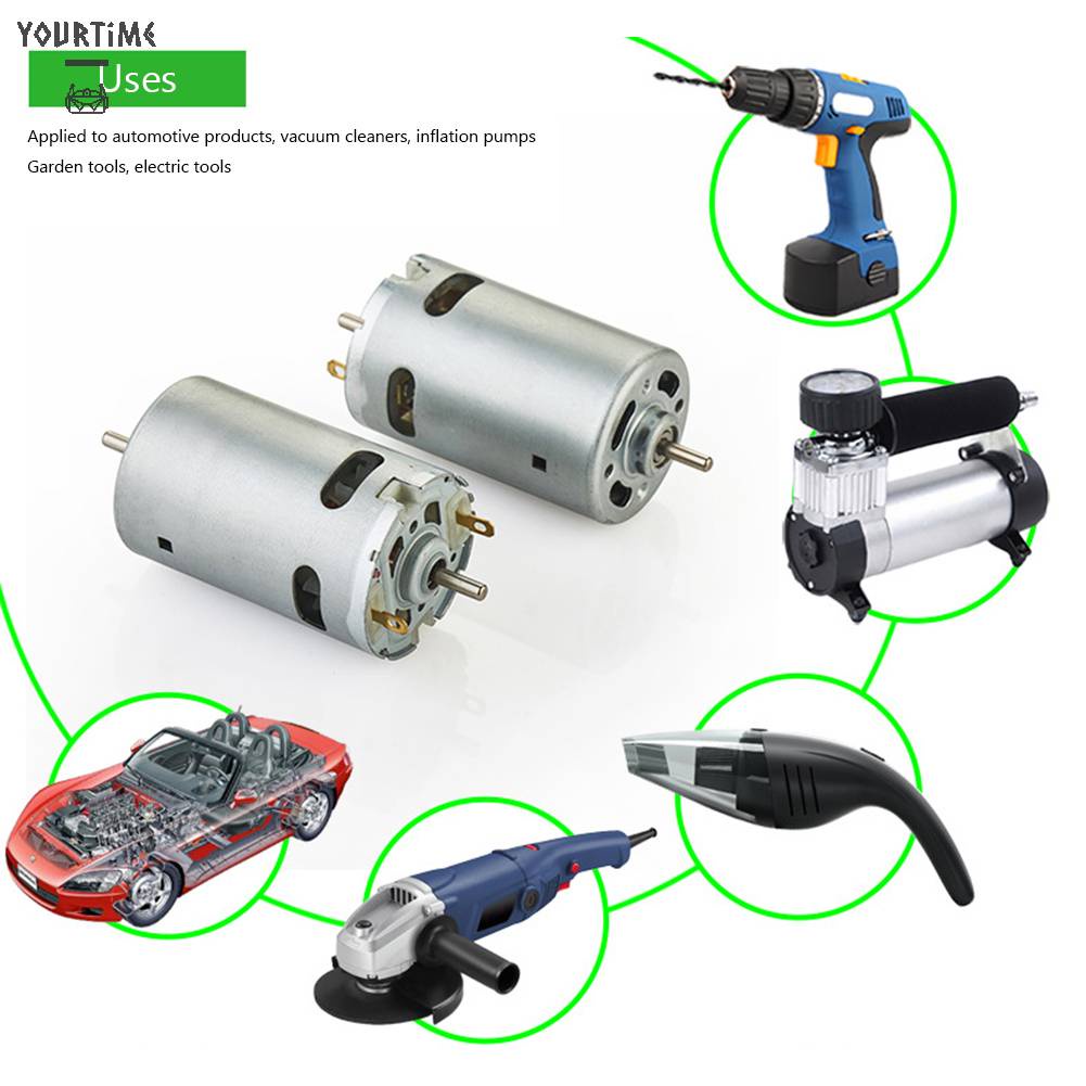 Động Cơ Chổi Than 12V DC 24000RPM Cho Máy Bơm Không Khí