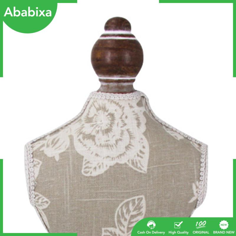 [Ababixa] Giá Đỡ Dây Chuyền / Vòng Cổ Mặt Hình Cô Gái Bằng Gỗ Họa Tiết Hoa Trang Trí Làm Quà Tặng