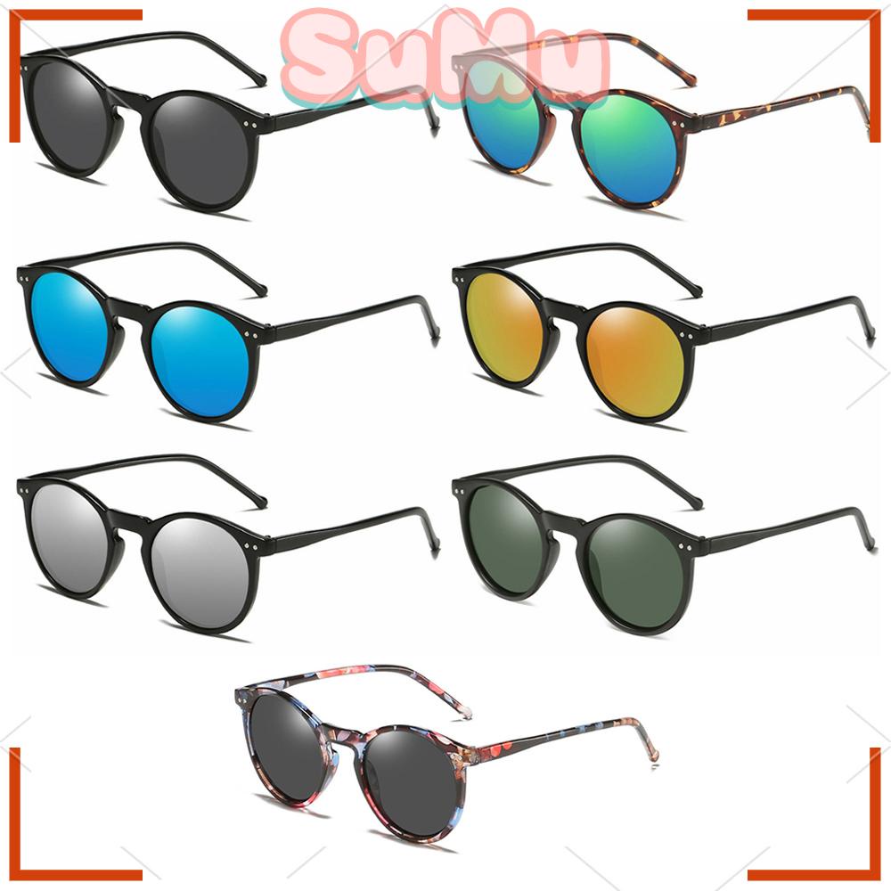 Kính Mát Phân Cực Gọng Tròn Phong Cách Retro Thời Trang