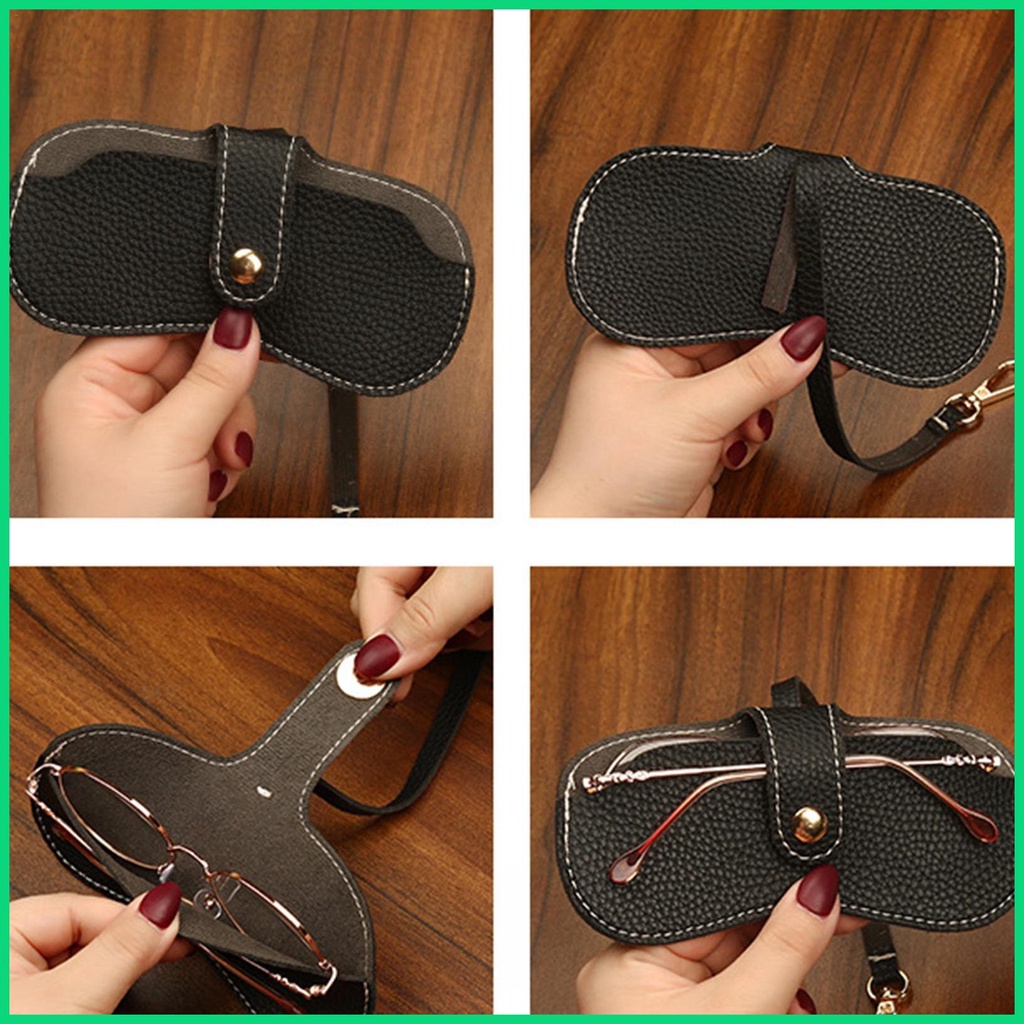 Túi Da PU Mềm Đựng Mắt Kính Chống Trầy Tiện Dụng