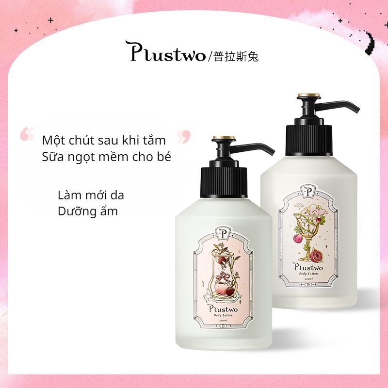 Sữa Dưỡng Thể Plustwo Plath Hương Thơm Lâu Phai Thiết Kế Vỏ Son Hình Thỏ Xinh Xắn