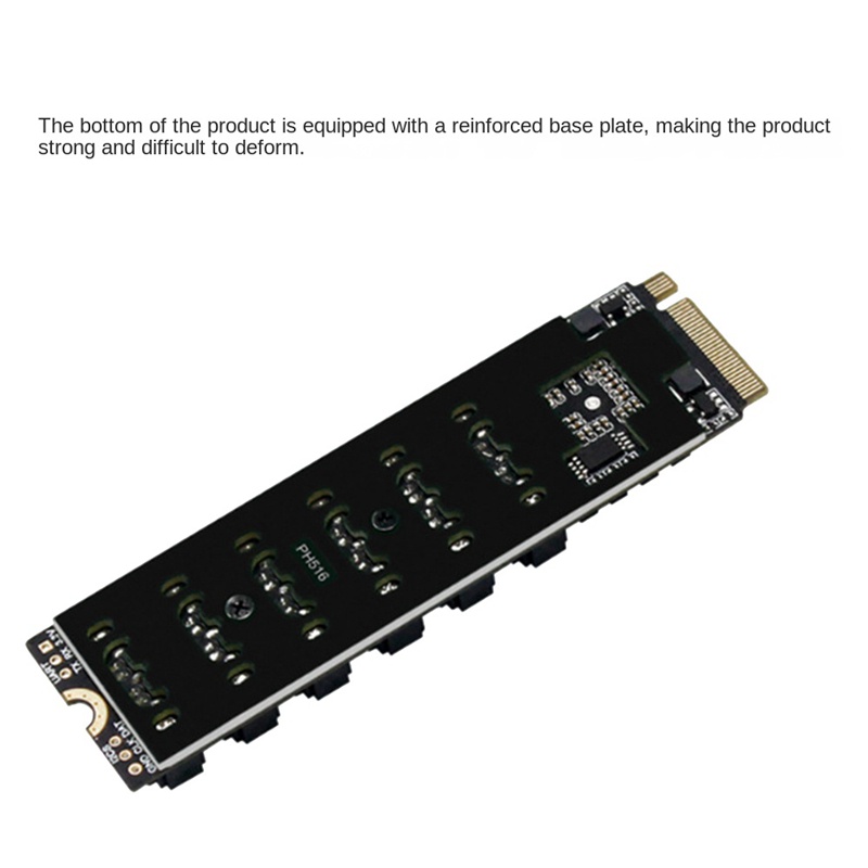Card ChuyểN ĐổI M2 Sang 6 CổNg SATA Sang NVME M.2 Key M 6Gbps SSD Sang SATA3.0 Cho MáY TíNh