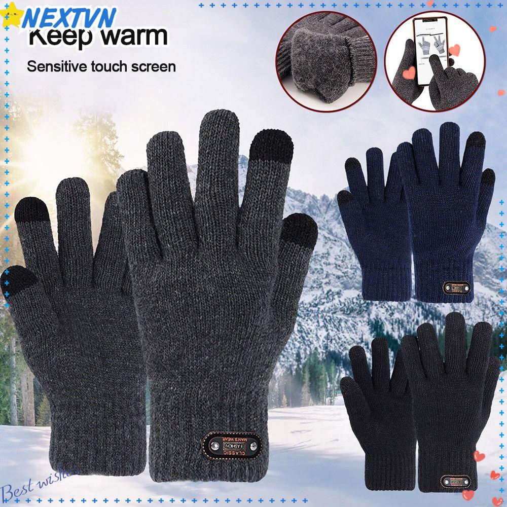 Găng Tay Giữ Ấm Màu Sắc Đơn Giản Cho Nam