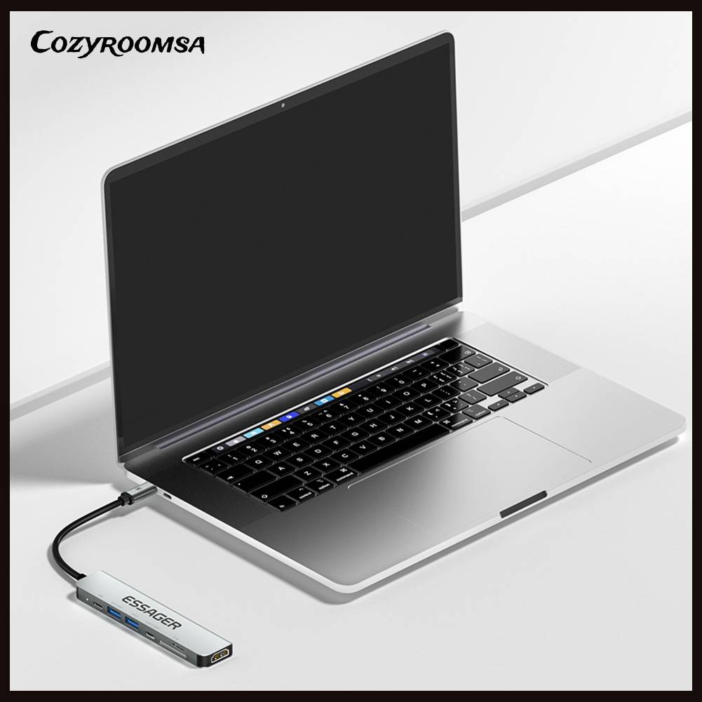 Bộ Chia Cổng USB Type-C HDMI 7 Trong 1 Hỗ Trợ PD60W