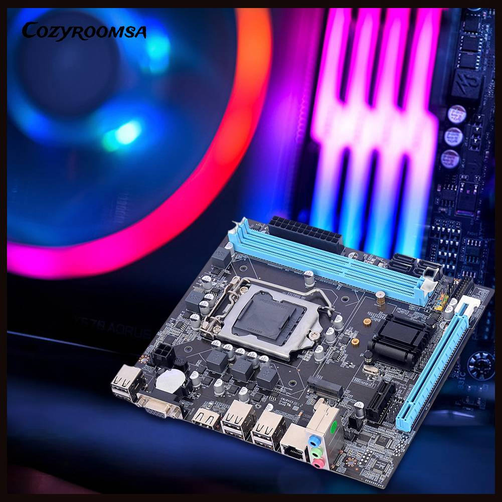 Bo Mạch Chủ H61 16GB Micro-ATX LGA1155 Socket I3 / I5 / I7 CPU