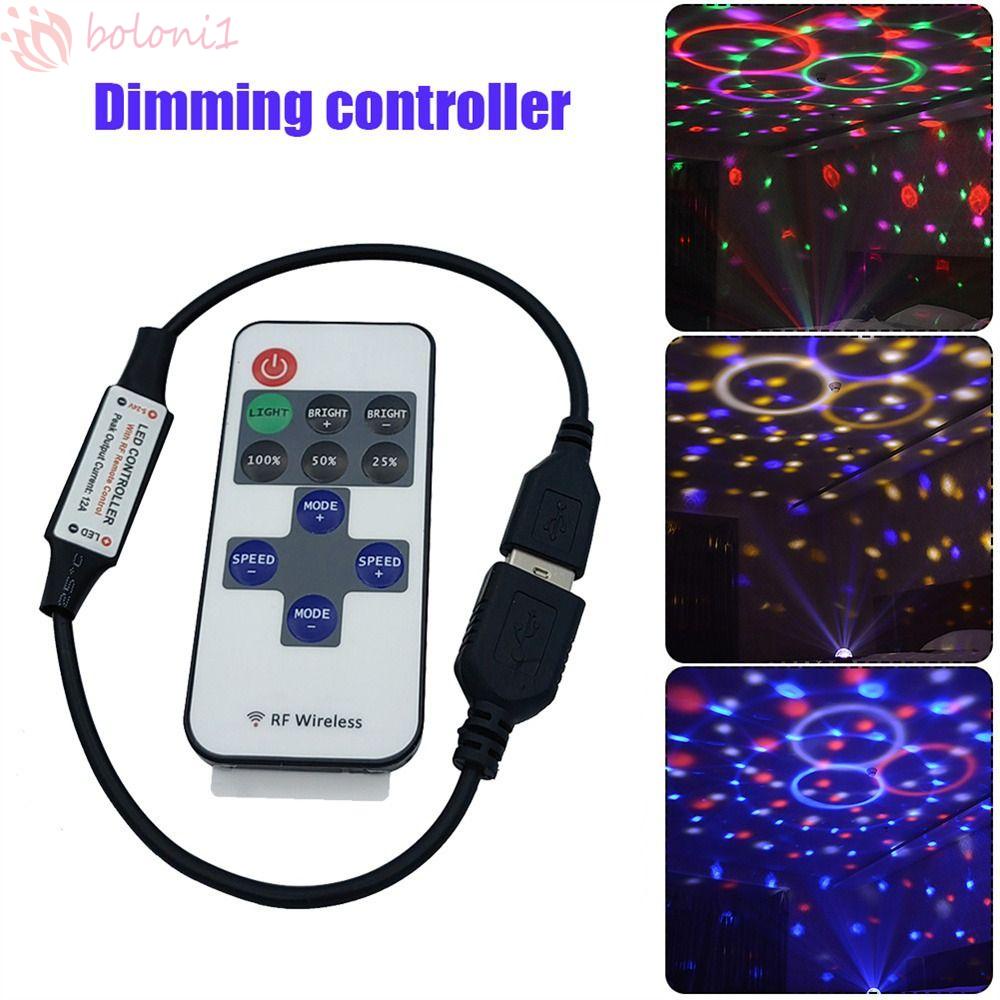 Bộ Điều Khiển Công Tắc Điều Chỉnh Độ Sáng Dây Đèn LED 11 Phím RF Cho 5050 / 2835