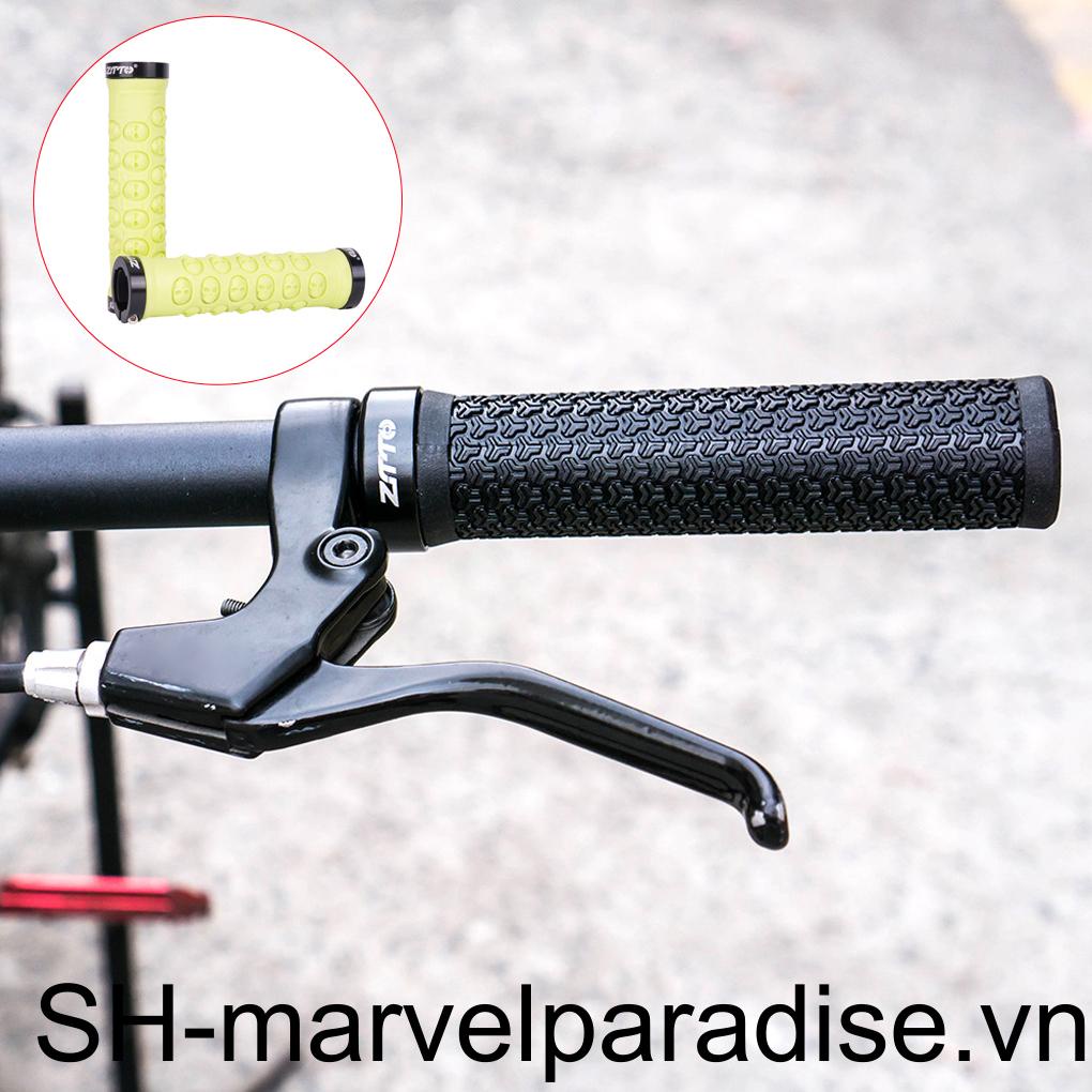 1 Cặp Vỏ Bọc Tay Lái Xe Đạp Leo Núi Bằng Hợp Kim Nhôm &amp; Cao Su Mềm Chống Trượt