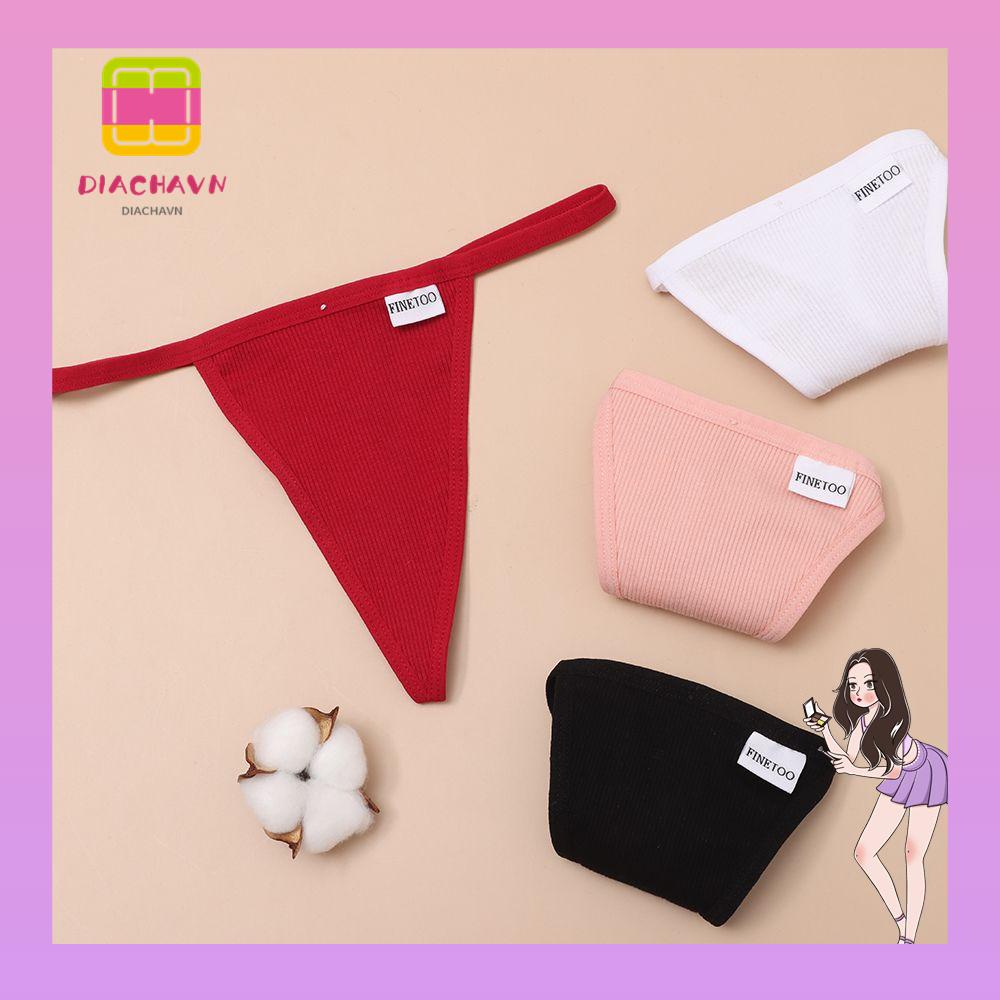 Quần Lót Cotton Lưng Thấp Thoáng Khí Gợi Cảm Cho Nữ