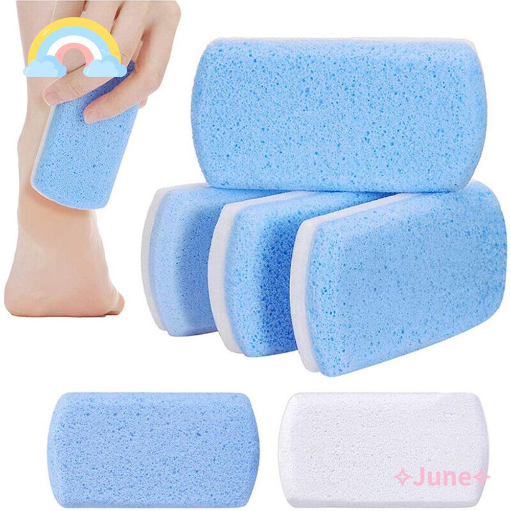 JUNE Set 2 Miếng Xốp Đá Tẩy Tế Bào Chết Cho Bàn Chân 2 Mặt Tiện Dụng