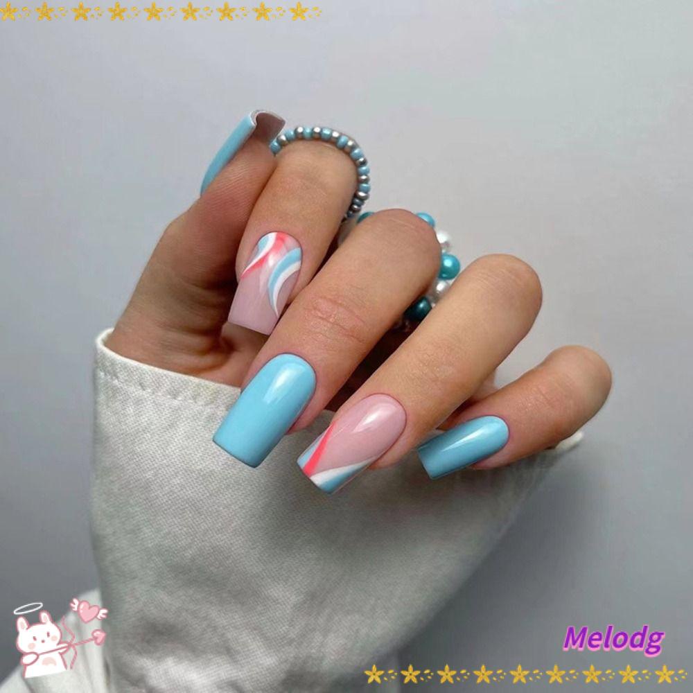 Bộ 24 Móng Tay Giả Có Thể Tháo Rời DIY