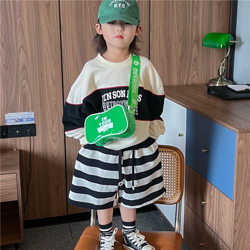 Túi Đeo Chéo Thể Thao In Chữ Đơn Giản Thời Trang Cho Bé