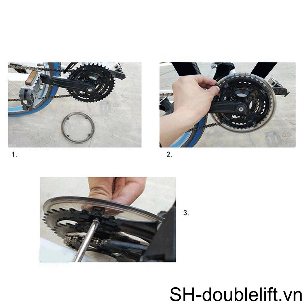 Ốp Bảo Vệ Xích Xe Đạp Kèm Ốc Vít Kích Thước 42~44T