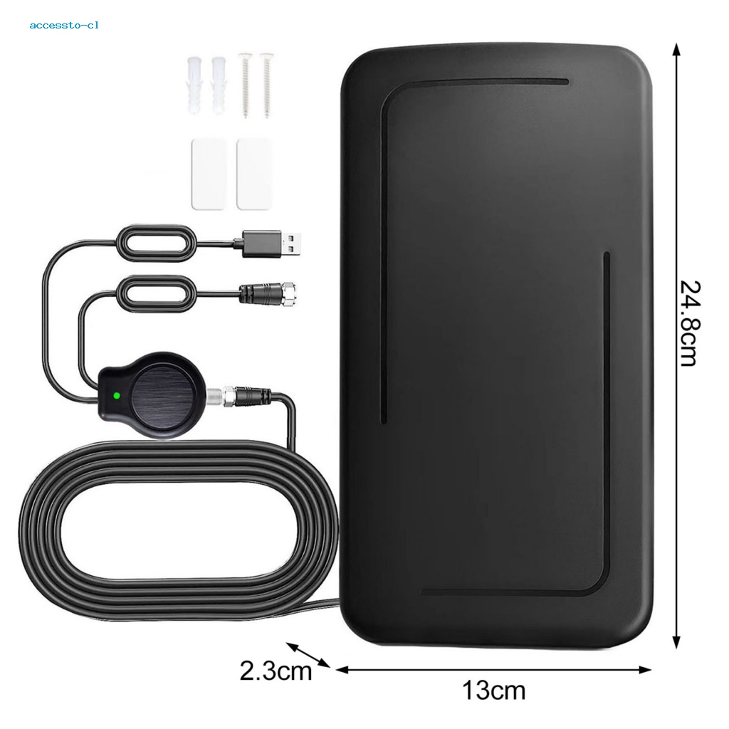 Ăng Ten TV Kỹ Thuật Số 172-240 / 470-862MHZ Phạm Vi 500 Dặm Và Phụ Kiện