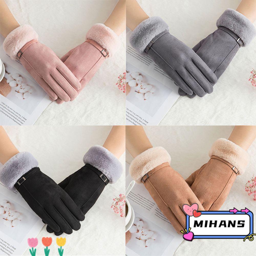 Găng Tay Giả Lông Nhung Chống Gió Thời Trang