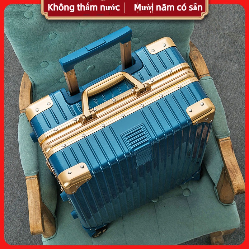 Vali Khung nhôm khóa sập cao cấp size 24-29 inch Kích thước lớn TSA Khóa Rotary Wheel