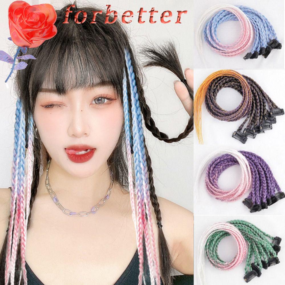 Bím Tóc Giả Bằng Sợi Chịu Nhiệt Tự Nhiên Dễ Thương Chất Lượng Cao