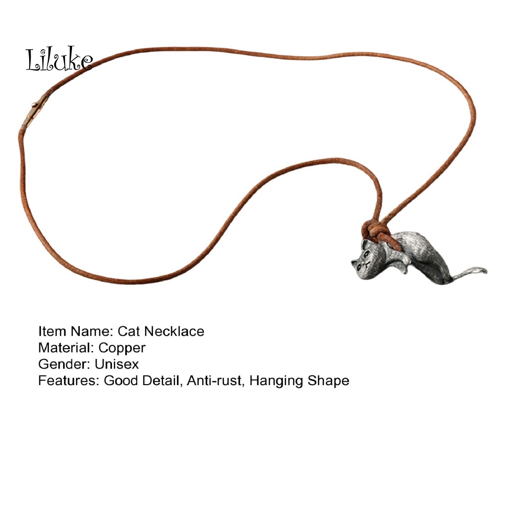 Vòng cổ Bạc Màu Sắc Cổ Điển Hình Mèo Con Đáng Yêu