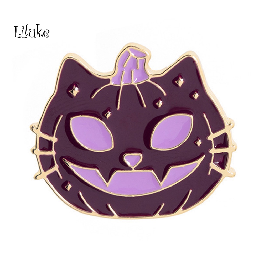 Ghim Cài Áo Bằng Hợp Kim Chống Trầy Xước Hình Bí Ngô Hoạt Hình Halloween