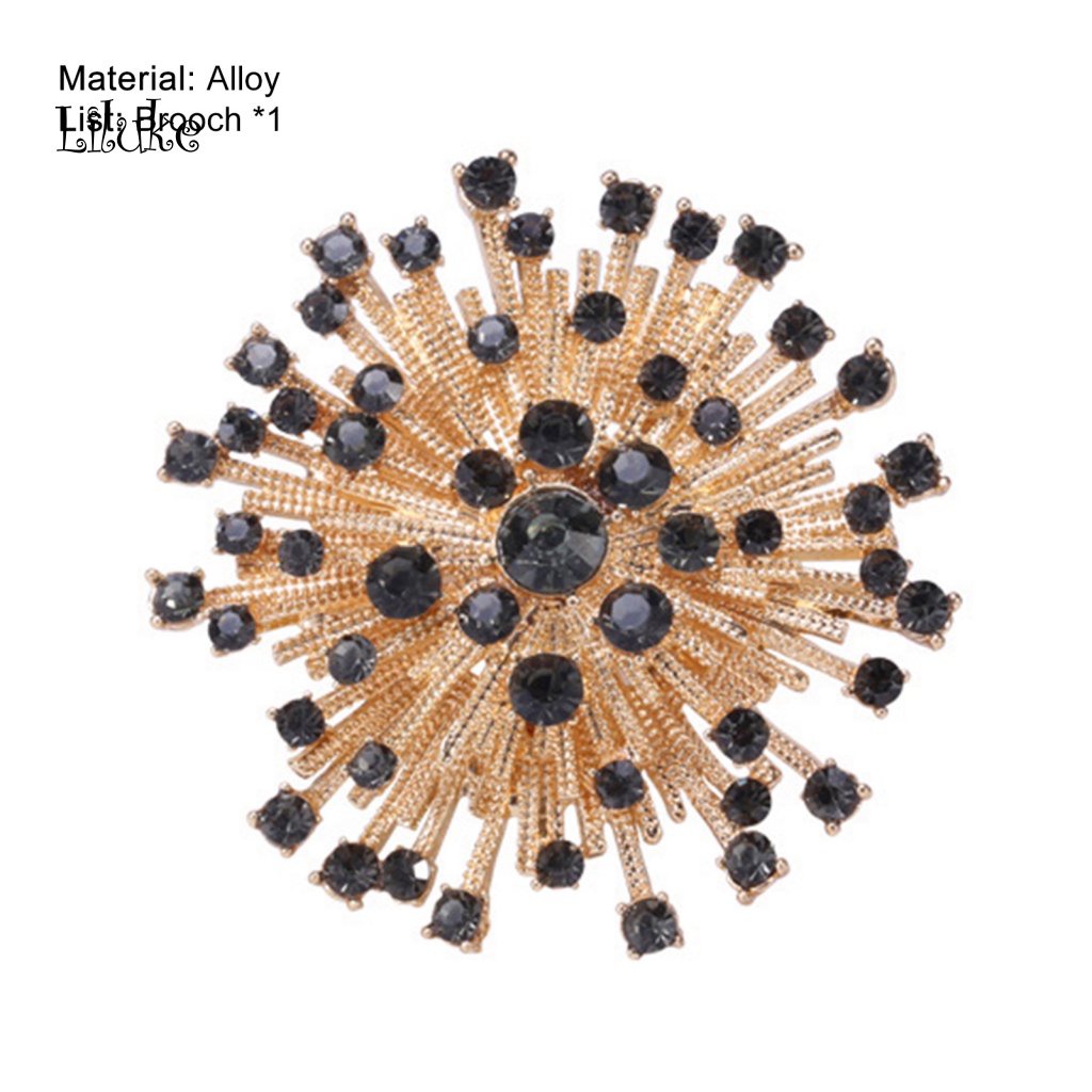 Ghim Cài Áo Hình Bông Tuyết Đính Đá Nhân Tạo Thời Trang Cho Nữ