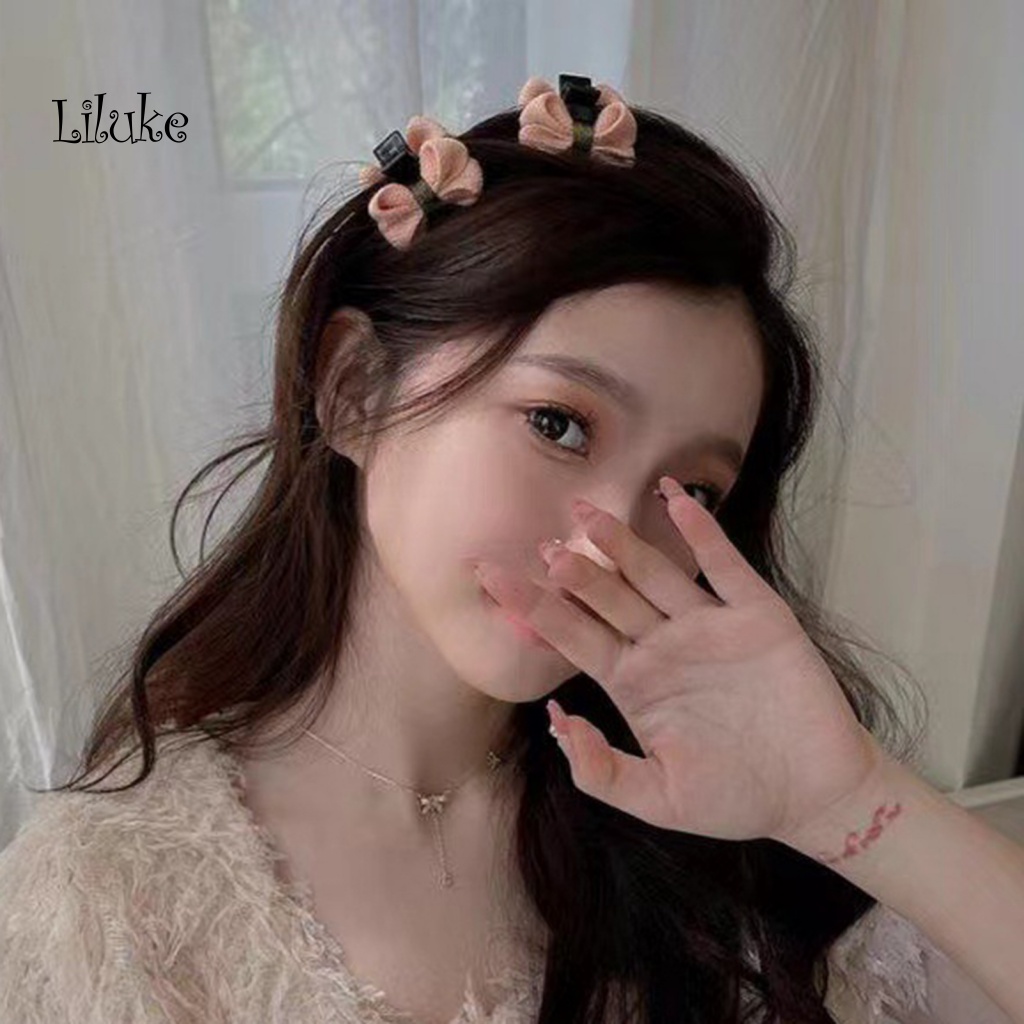 Kẹp Tóc Chống Trượt Đính Nơ Xinh Xắn Cho Nữ