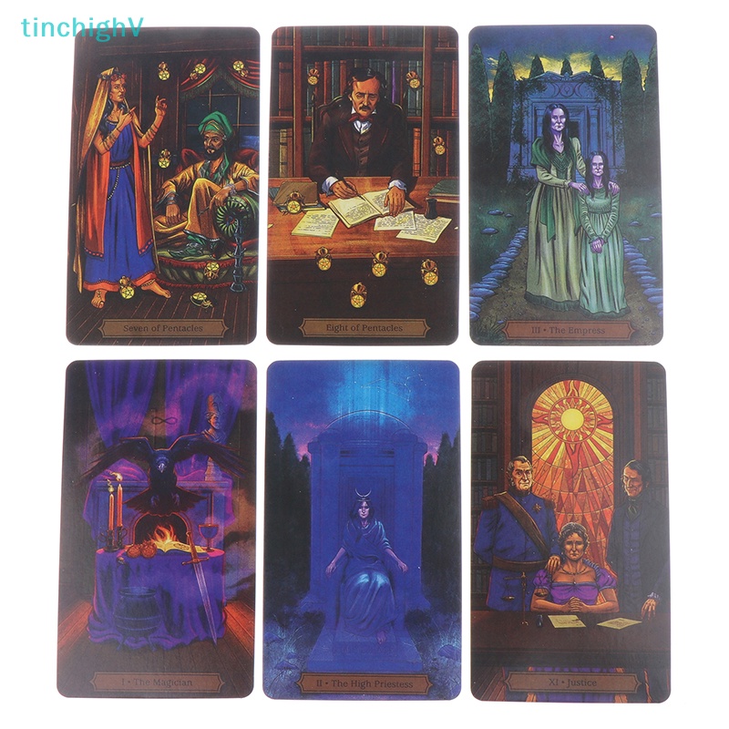 Bộ Bài Tarot Để Bàn Sáng Tạo Và Thiết Thực Cho Bữa Tiệc Edgar Allan Poe Fortune Telling