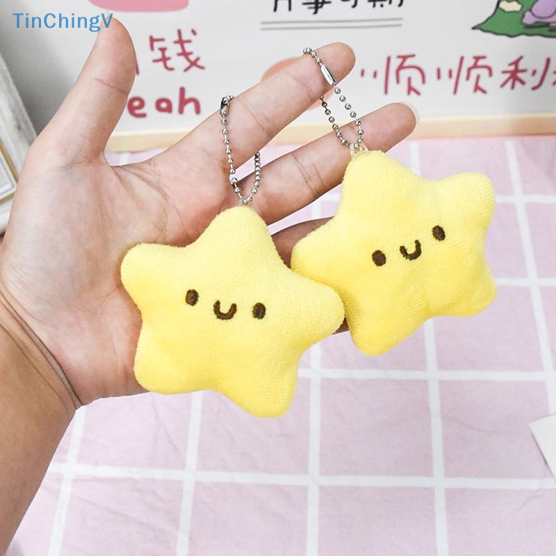 [TinChingV] Móc Khóa Đồ Chơi Ba Lô / Móc Khóa Hình Ngôi Sao Nhồi Bông Nhỏ Màu Vàng Dễ Thương Dùng Làm Quà Tặ