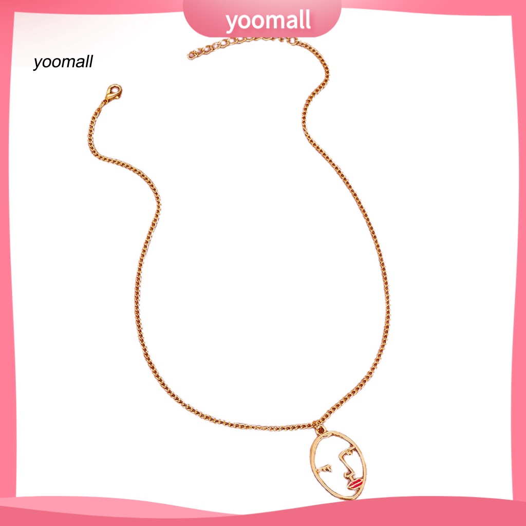 Vòng cổ Mặt Hình Khuôn Mặt Trừu Tượng Năm Mới