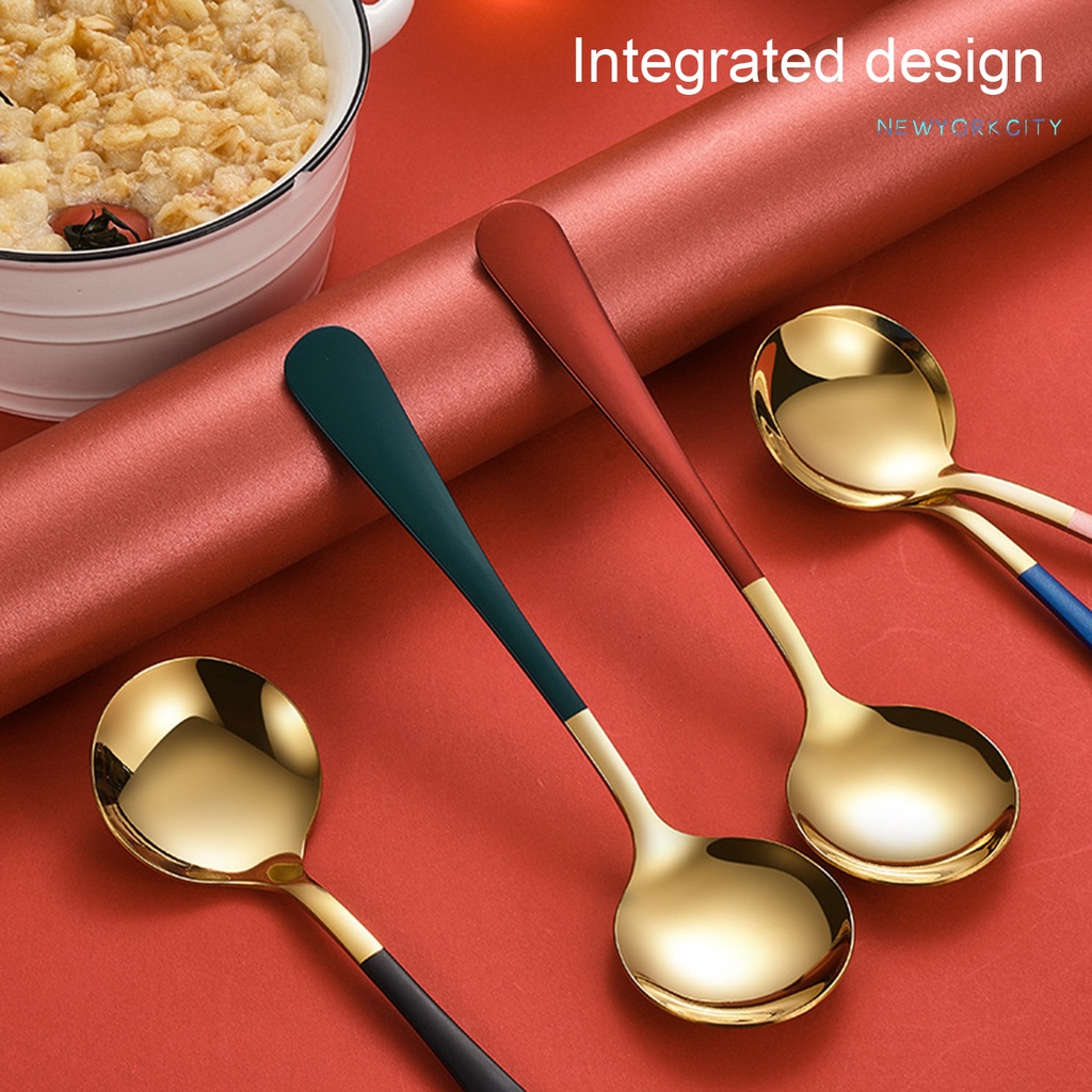 Muỗng Ăn Tối Đa Năng Bằng Thép Không Gỉ Nhiều Màu Sắc Chống Gỉ Dễ Lau Chùi