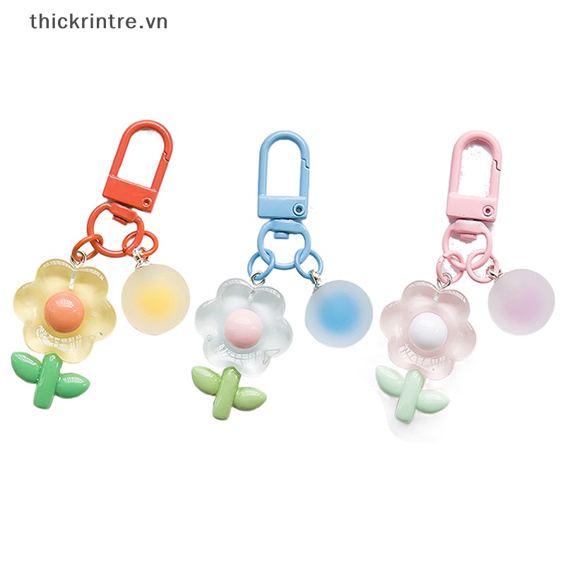 Móc Khóa Hình Hoa Nhiều Màu Sắc Sáng Tạo Cho Nữ