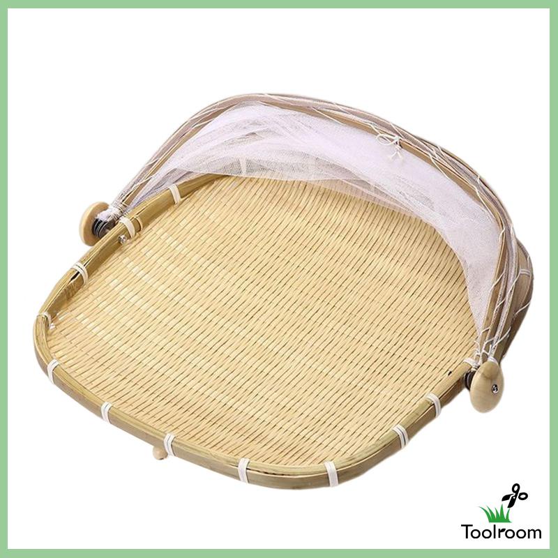 Giỏ Đựng Thức Ăn Kèm Vỏ Bọc Lưới Tiện Dụng Cho Nhà Bếp