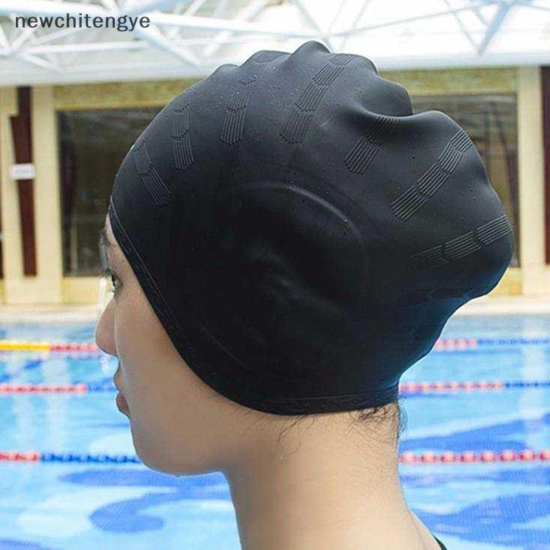 Mũ Bơi Silicone Co Giãn Chống Thấm Nước Bảo Vệ Tai Cho Nam Và Nữ