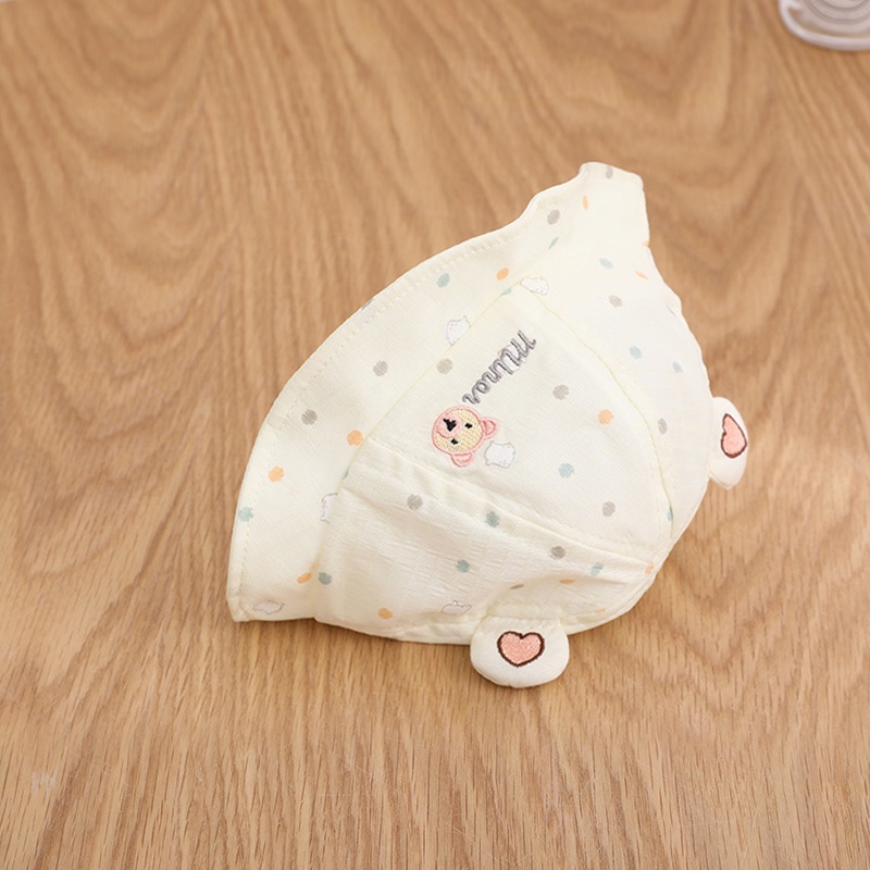 Mũ Tai Gấu Chất Liệu Cotton Mỏng Mềm Mại Chống Nắng Thời Trang Mùa Hè Cho Bé Sơ Sinh