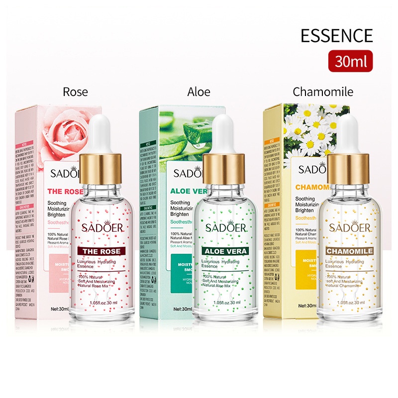 Tinh Chất Chiết Xuất Hoa Hồng / Lô Hội / Hoa Cúc / Hoa Cúc Dưỡng Ẩm Làm Sáng Da Khô 30ml