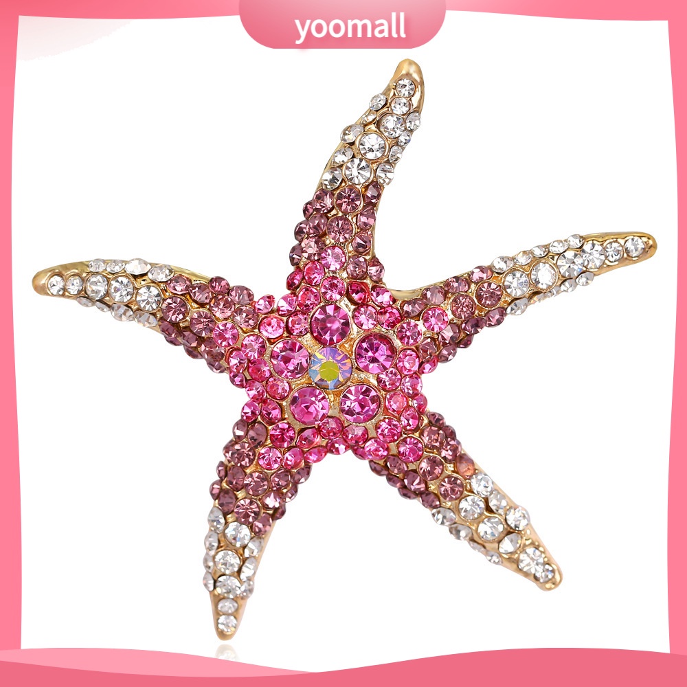 Ghim Cài Áo Hình Sao Biển Nhiều Màu Dễ Thương