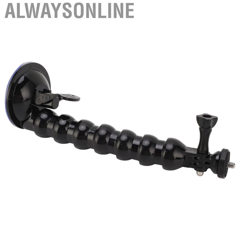 Alwaysonline Car Suction Cup  Mount with Flexible Arm 1/4 Screw interface for Smartphone for  ACTION 3 for SJCAM sj4000